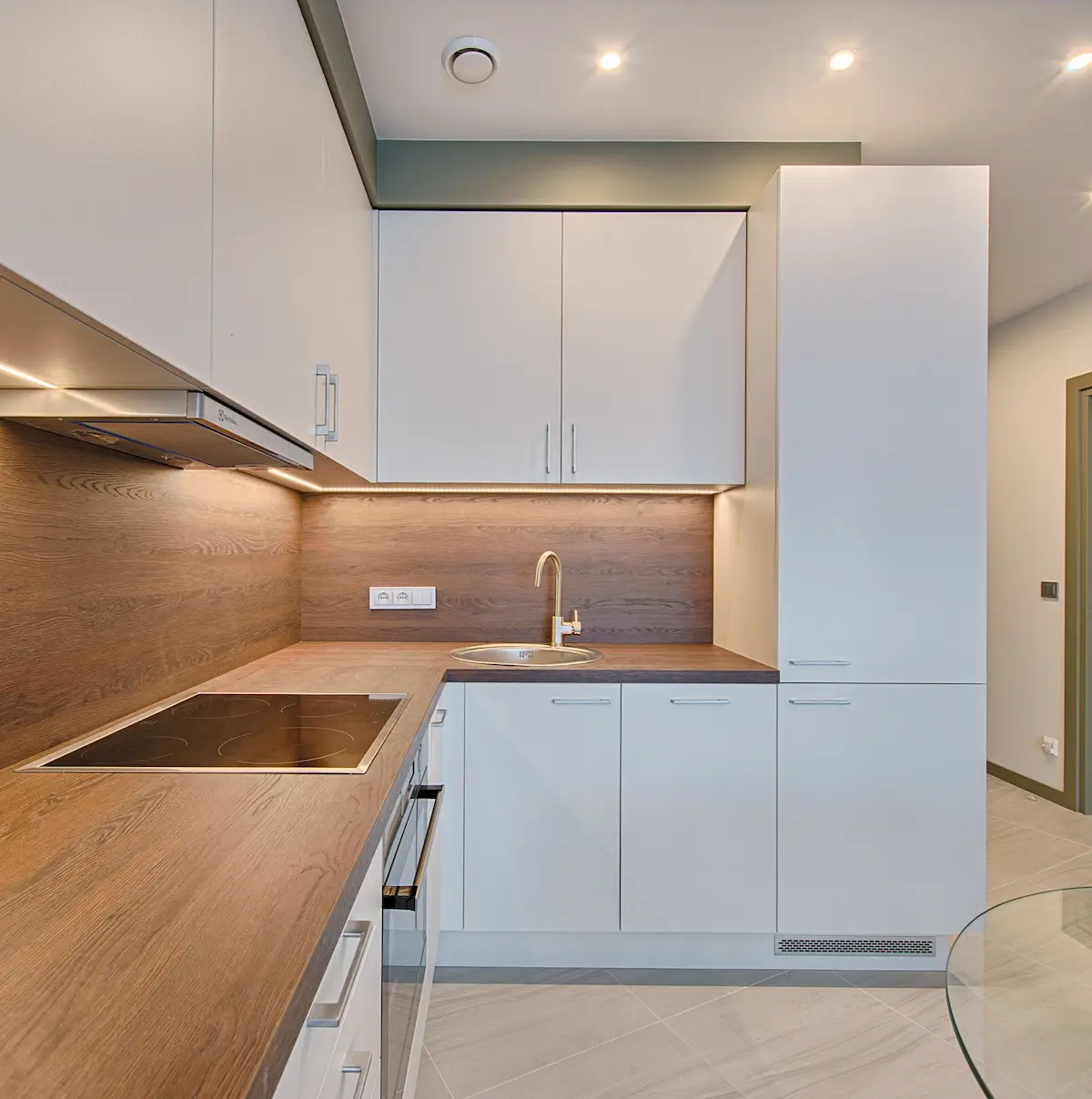 Grow Beautifully finished kitchen renovation with lighting detail